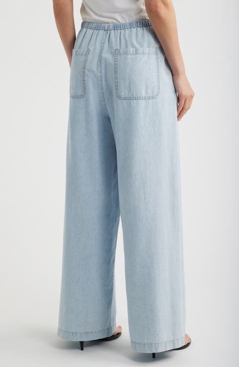 The Offshore Wide Leg Drawstring Pants