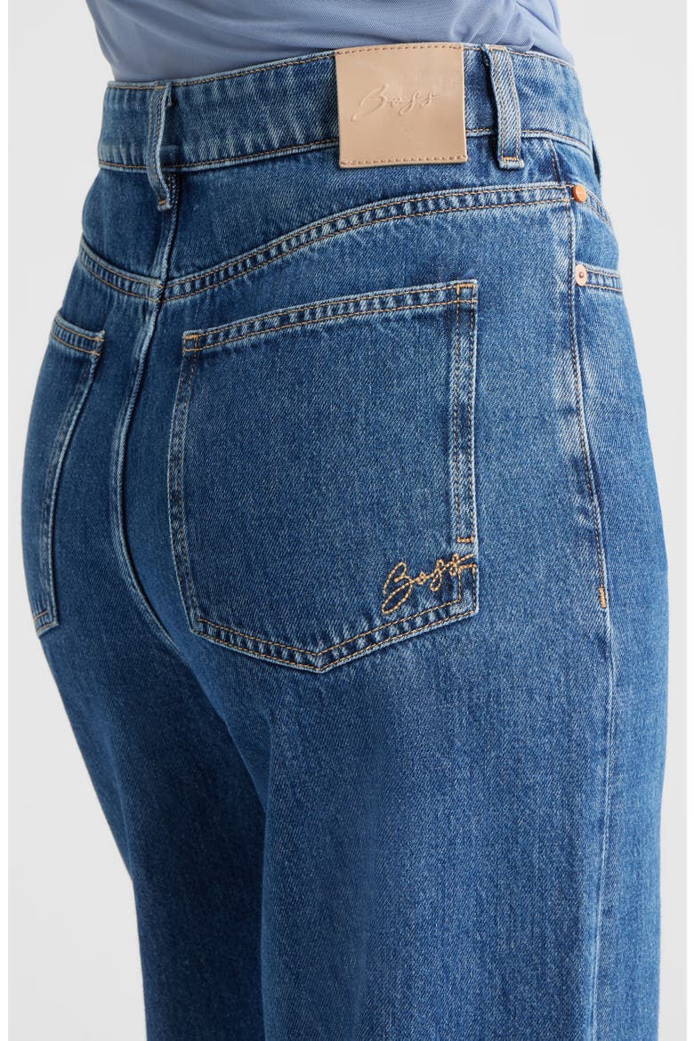 Marlene High Waist Wide Leg Jeans, Alternate, color, BLUE