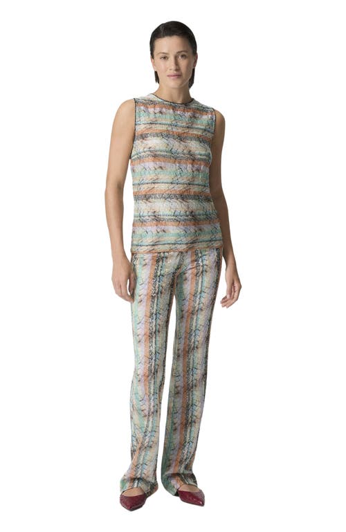 Missoni Sleeveless Top In Viscose Lamé Blend With Multi-technique Knit in Multicoloured at Nordstrom, Size 42