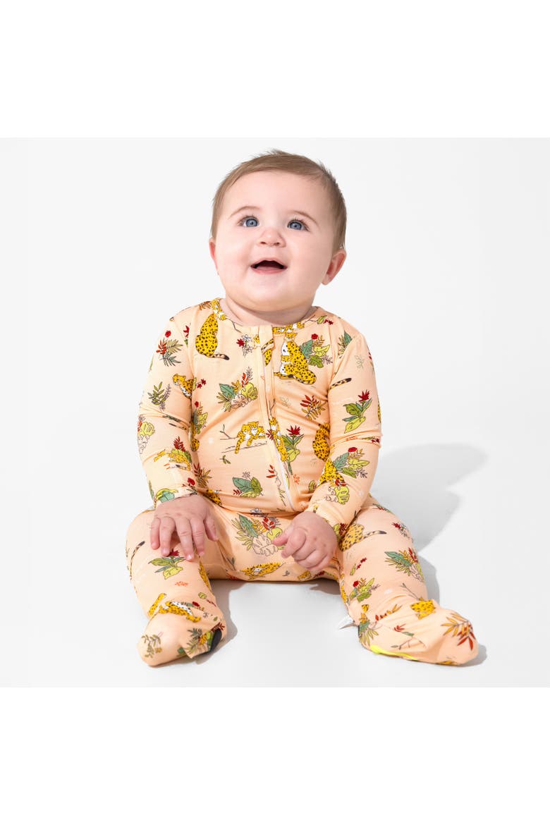 Baby Pounce In Paradise Cheetah Convertible Footie, Alternate, color, Pounce In Paradise Cheetah