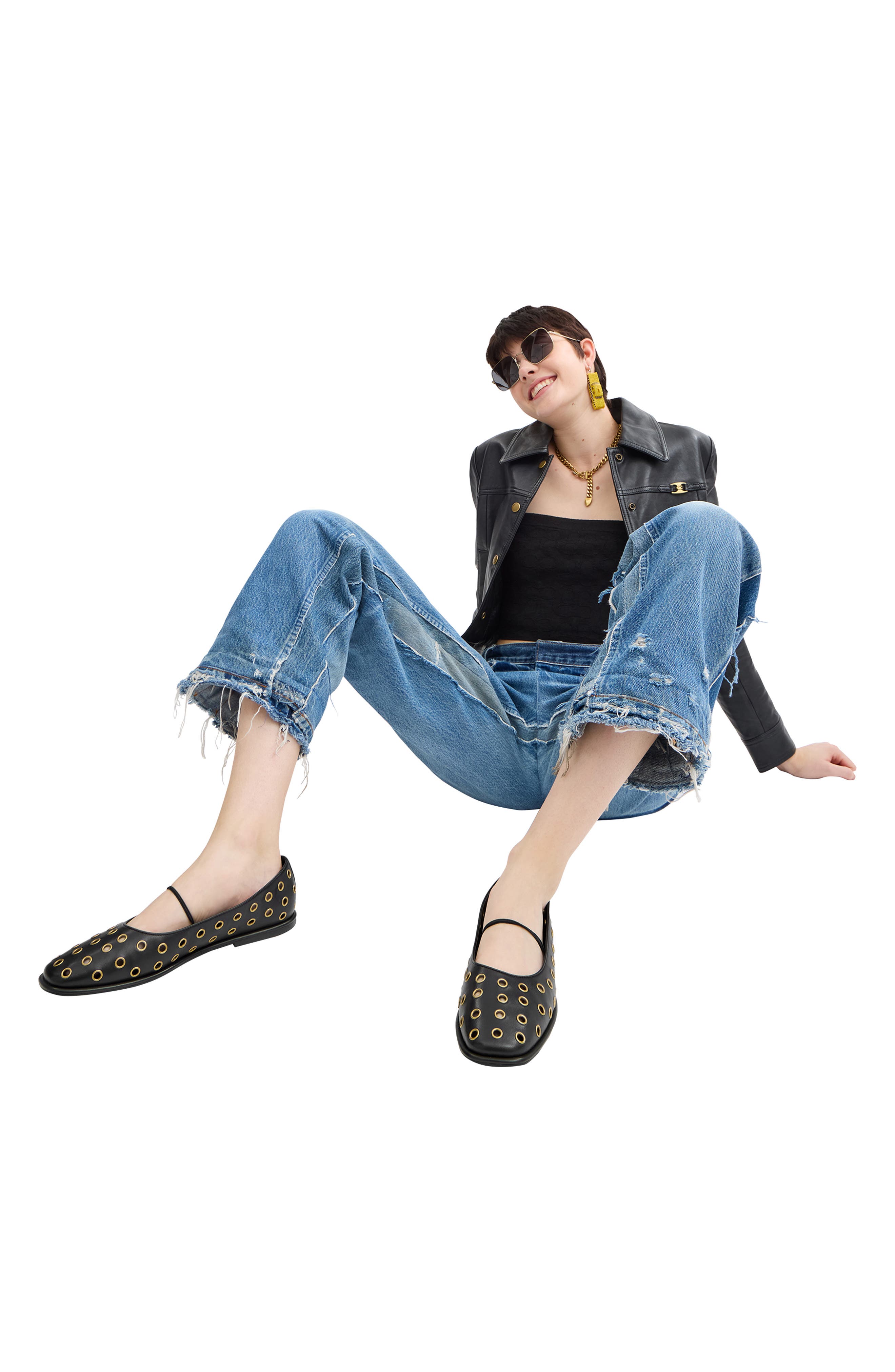 COACH Emilia Grommet Mary Jane Flat, Alternate, color, 