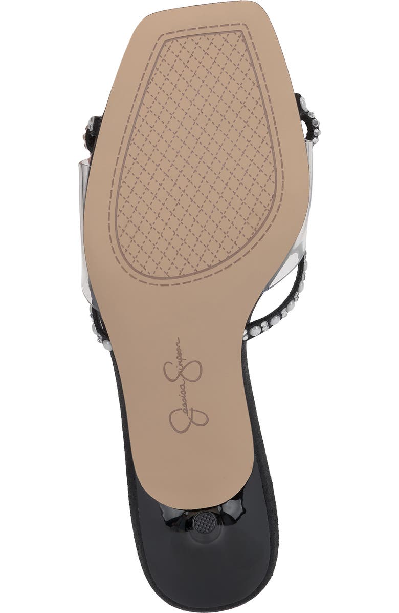 Jessica Simpson Cornilia Slide Sandal, Alternate, color, Black/ Clear