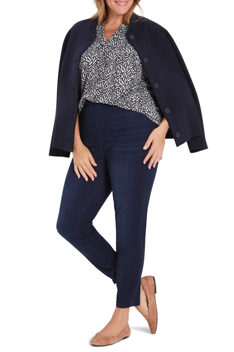 Geo Toss Knit Top, Alternate, color, INDIGO MULTI