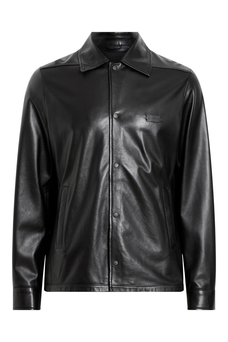 Arlington Sheepskin Leather Jacket, Alternate, color, BLACK