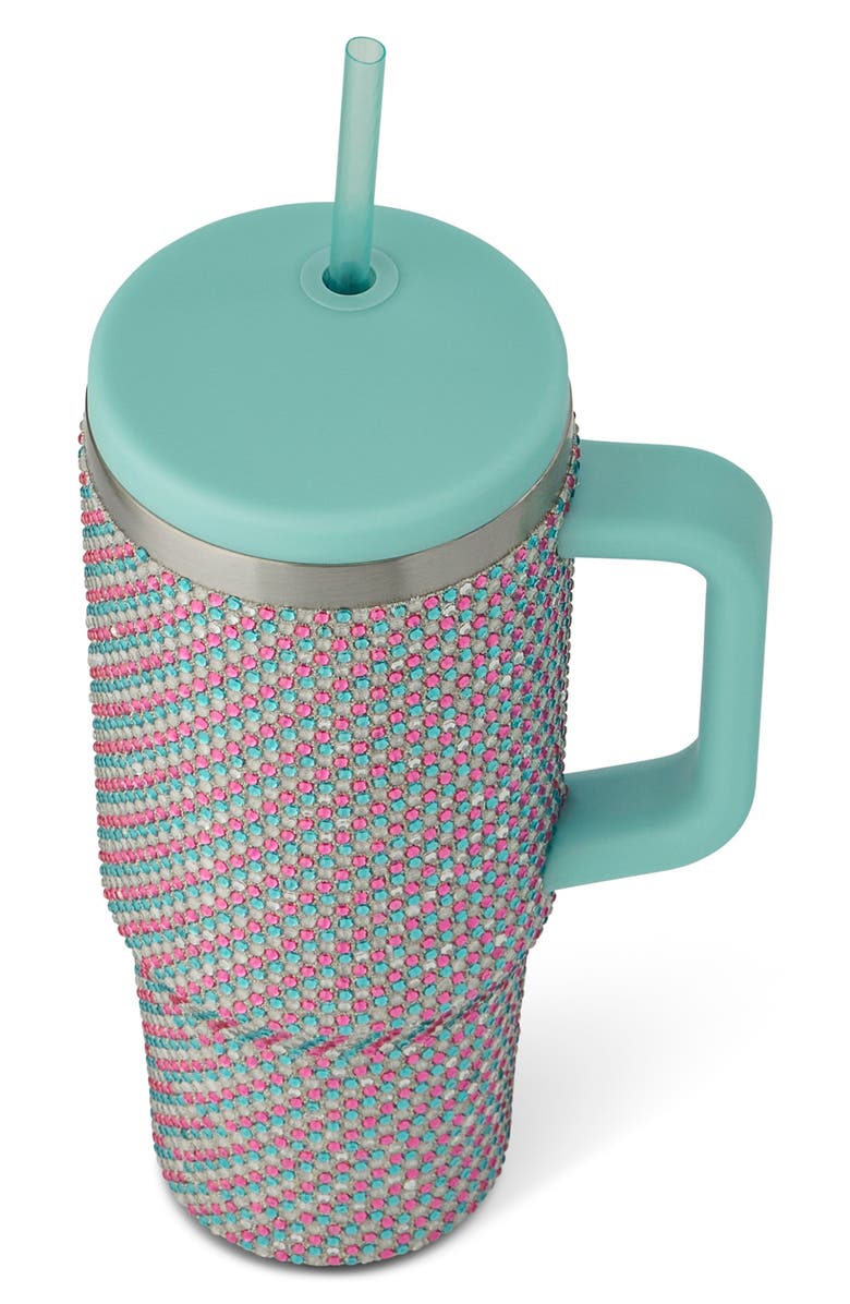 Core Home Rhinestone Tumbler, Alternate, color, Teal Multi