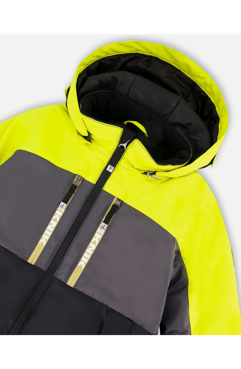 Deux par Deux Two-Piece Teknik Snowsuit Colorblocked, Alternate, color, Light Khaki Green