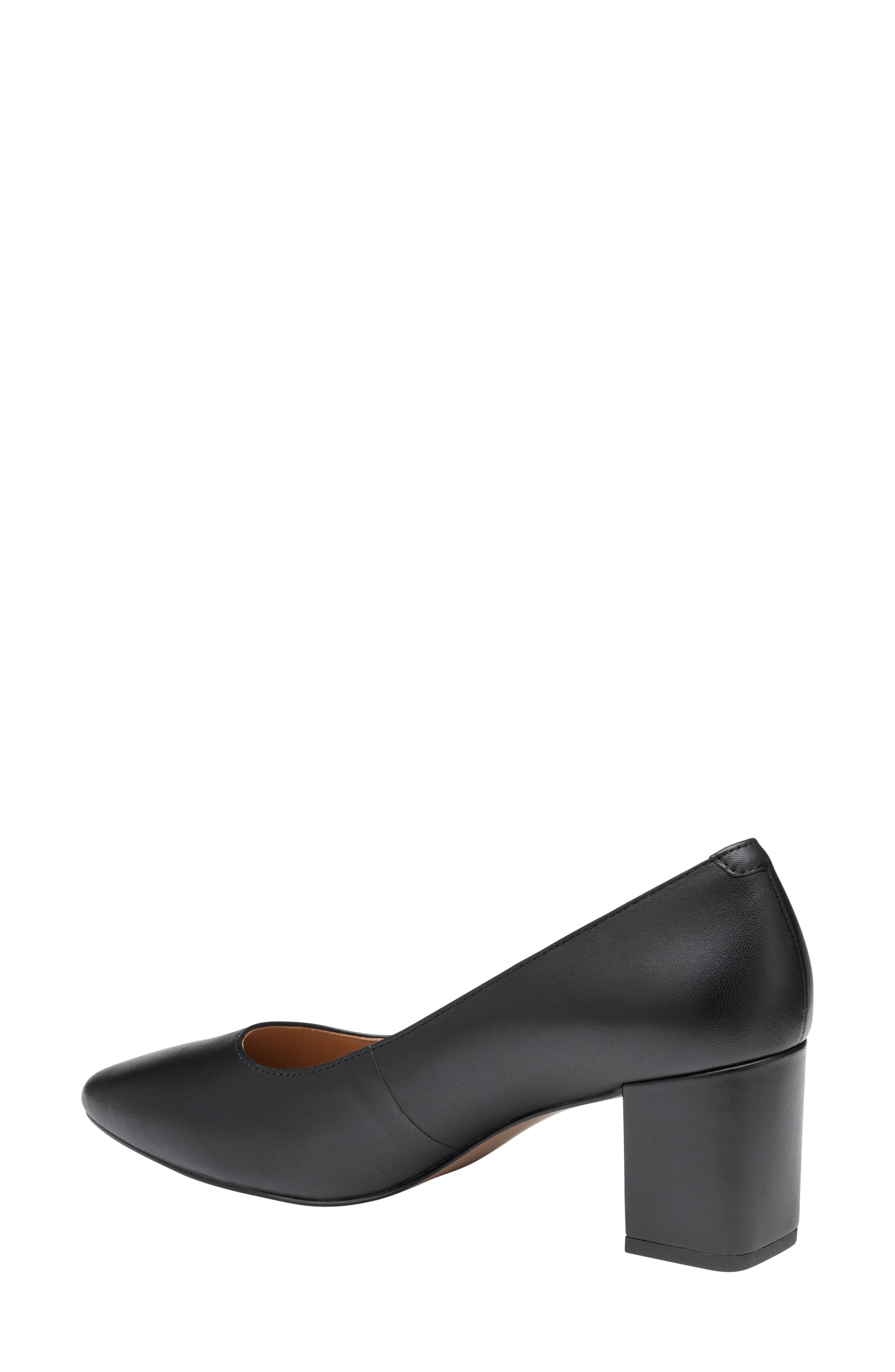 Johnston & Murphy Vicki Block Heel Pump, Alternate, color, Black Glove