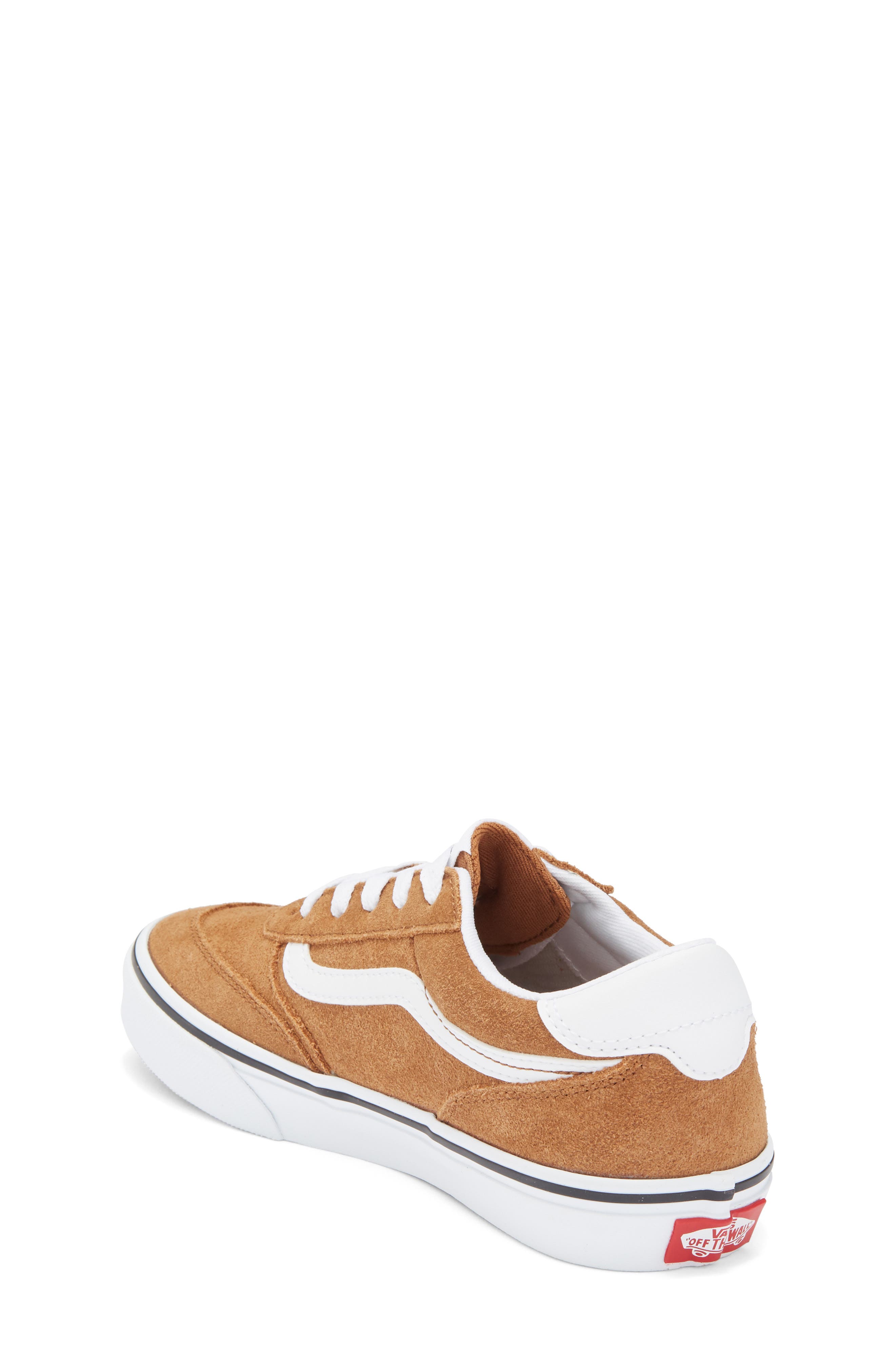 Vans Kids' Brooklyn Low Top Sneaker, Alternate, color, Suede Chipmunk