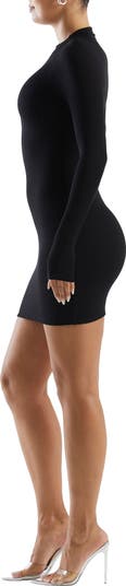 Figure It Out Long Sleeve Body-Con Minidress