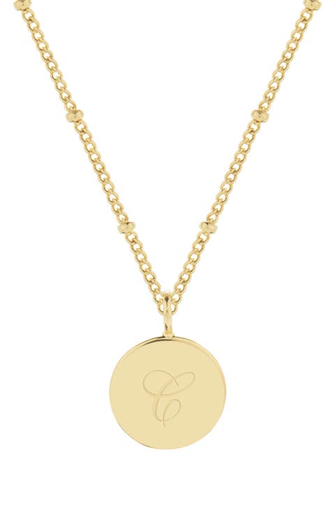 Lizzie Initial Pendant Necklace