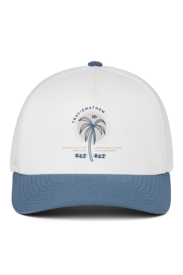 Coastal Charm Snapback Ball Cap, Alternate, color, WHITE