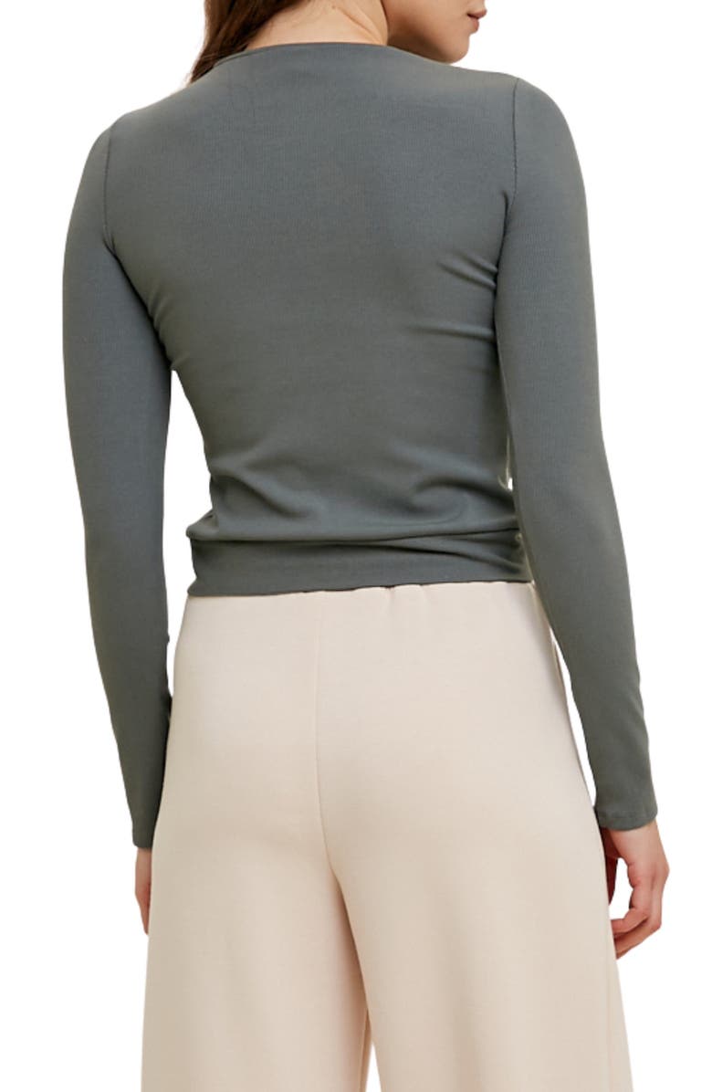 WISHLIST Ribbed Knit Top, Alternate, color, Grey