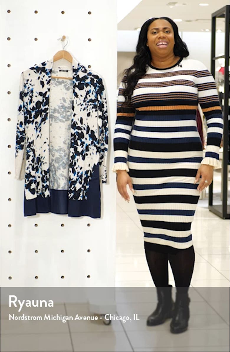 Positive Outlook Chiffon Trim Cardigan, sales video thumbnail