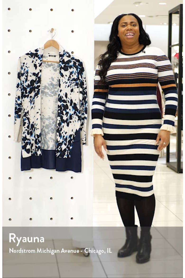 Positive Outlook Chiffon Trim Cardigan video