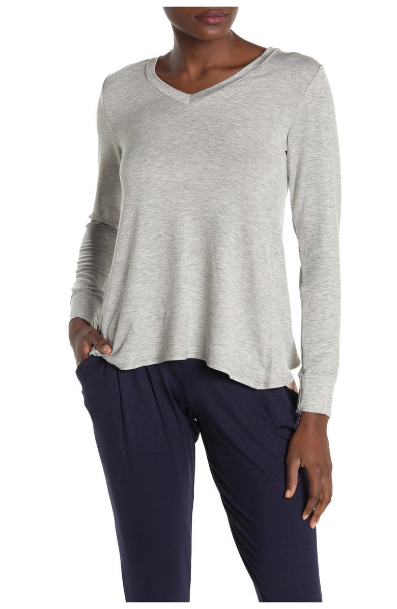 Loveappella Floral Mixed Media T-Shirt, Main, color, 