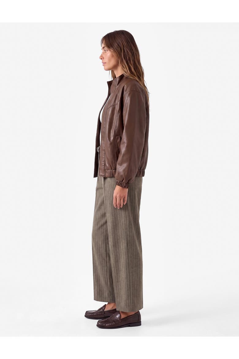 Striped Barrel Fit Pants, Alternate, color, BROWN STRIPE