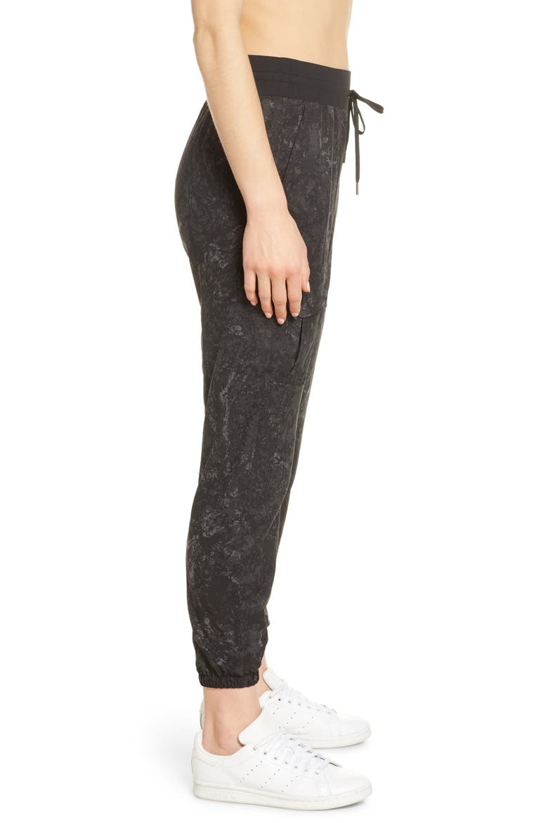 Getaway Cargo Pants, Alternate, color, BLACK LUCRETIA PRINT