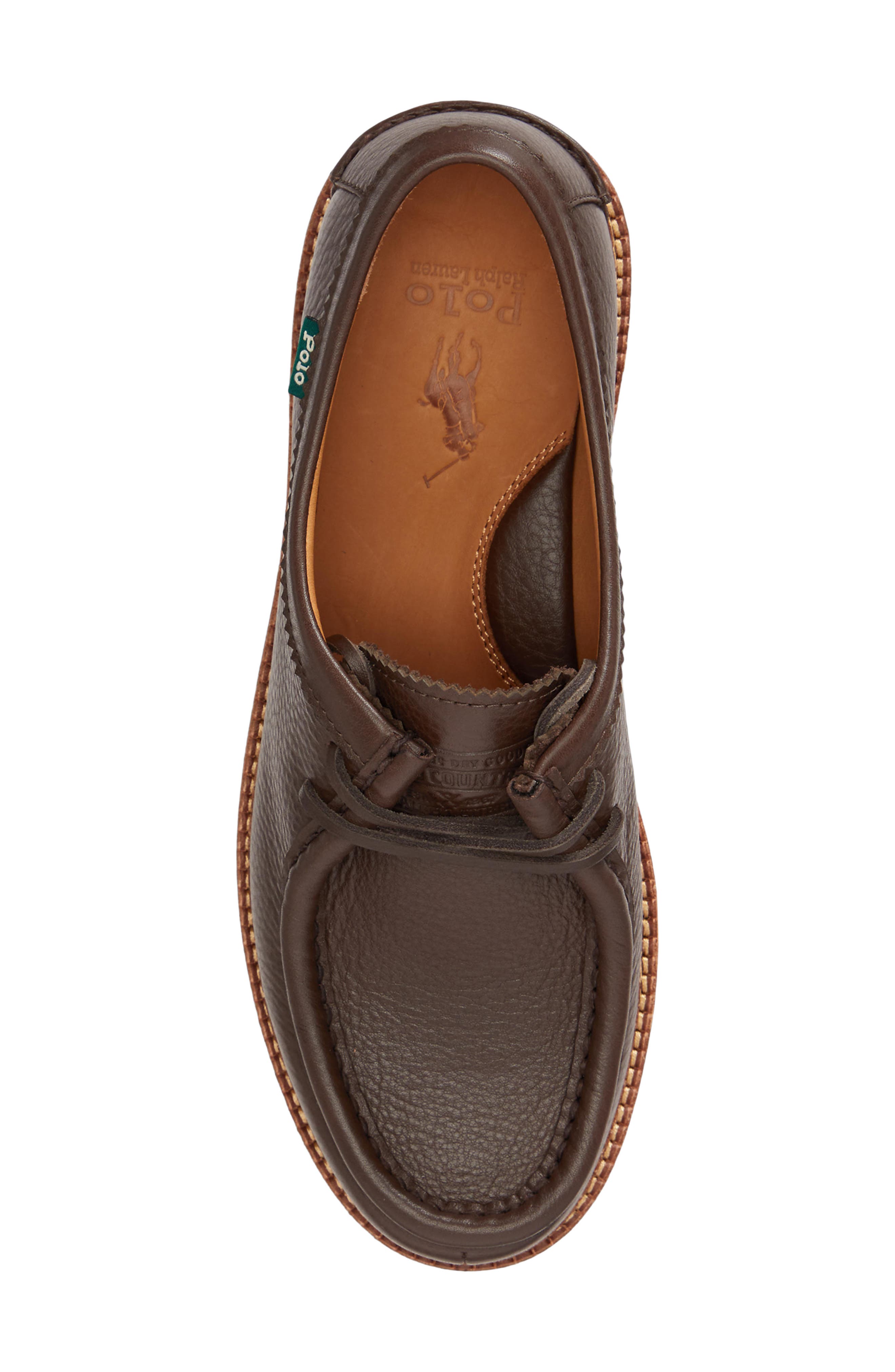 Jett Moc Toe Oxford, Alternate, color, DARK BROWN