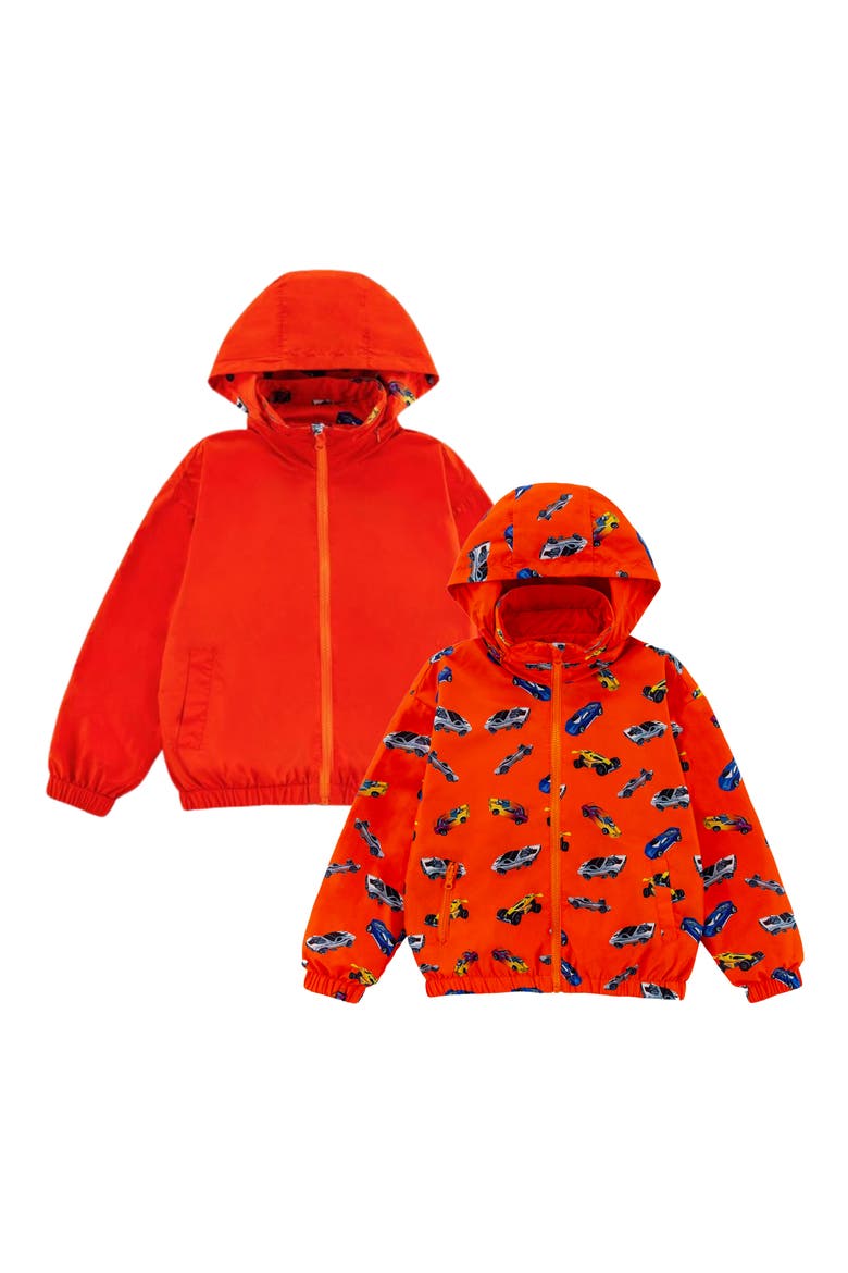 Kids' Max Rain Water Repellent Reversible Windbreaker, Alternate, color, ORANGE