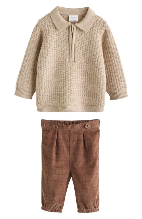 Next Babies'  Pullover & Pants Set In Brown