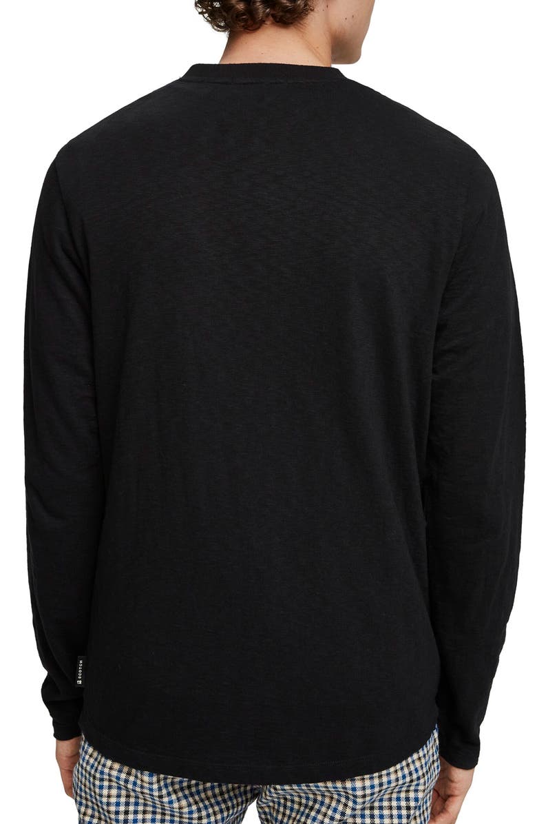 Scotch & Soda Granddad Classic Fit Long Sleeve Henley, Alternate, color,
