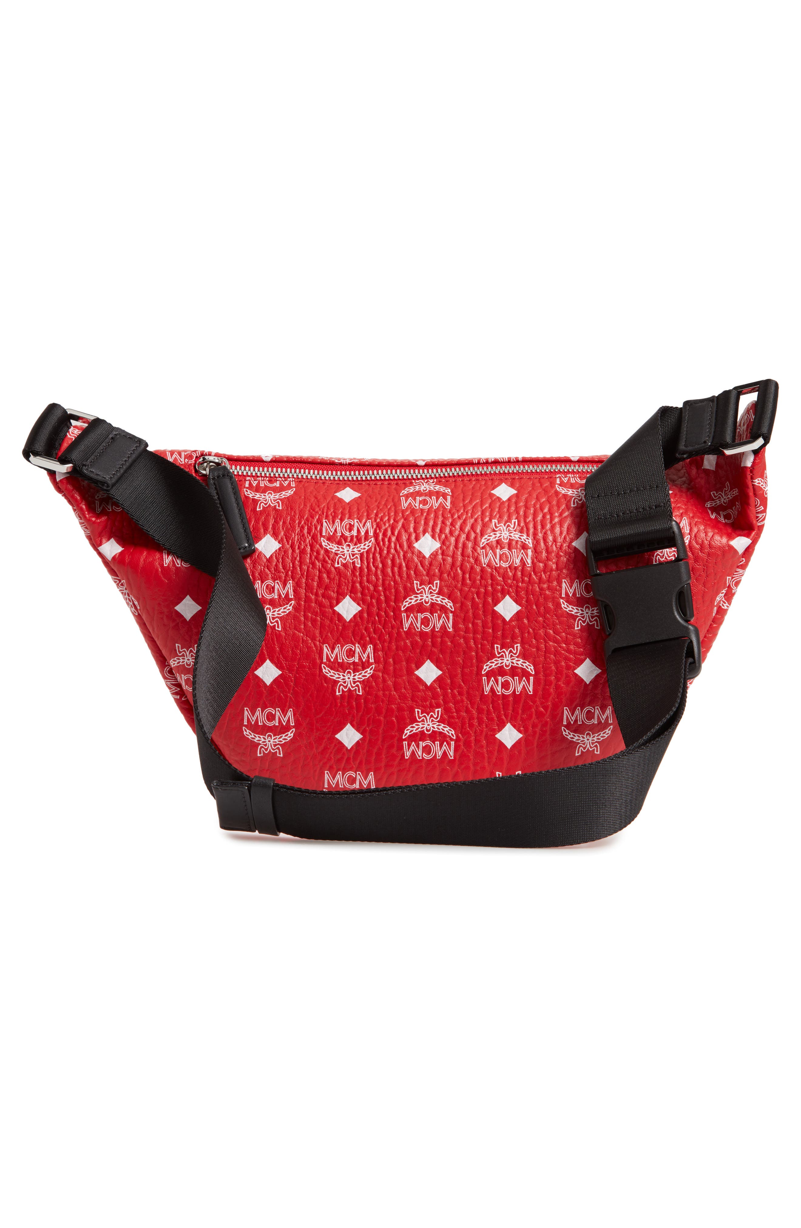 MCM Fursten Visetos Coated Canvas Belt Bag, Alternate, color, 