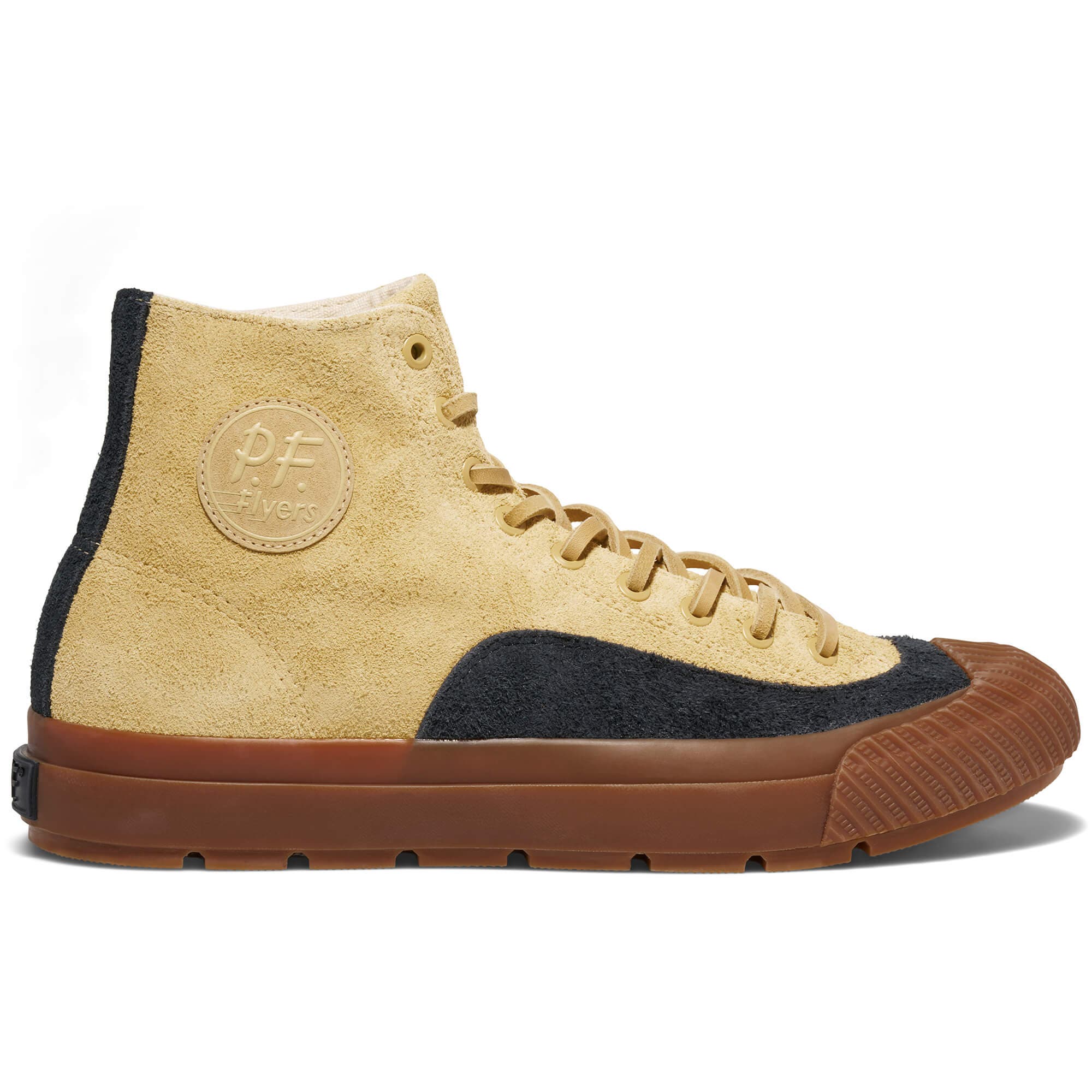 P.F. Flyers Grounder Field-Spec High Top Suede Sneaker, Alternate, color, Wheat-Gum