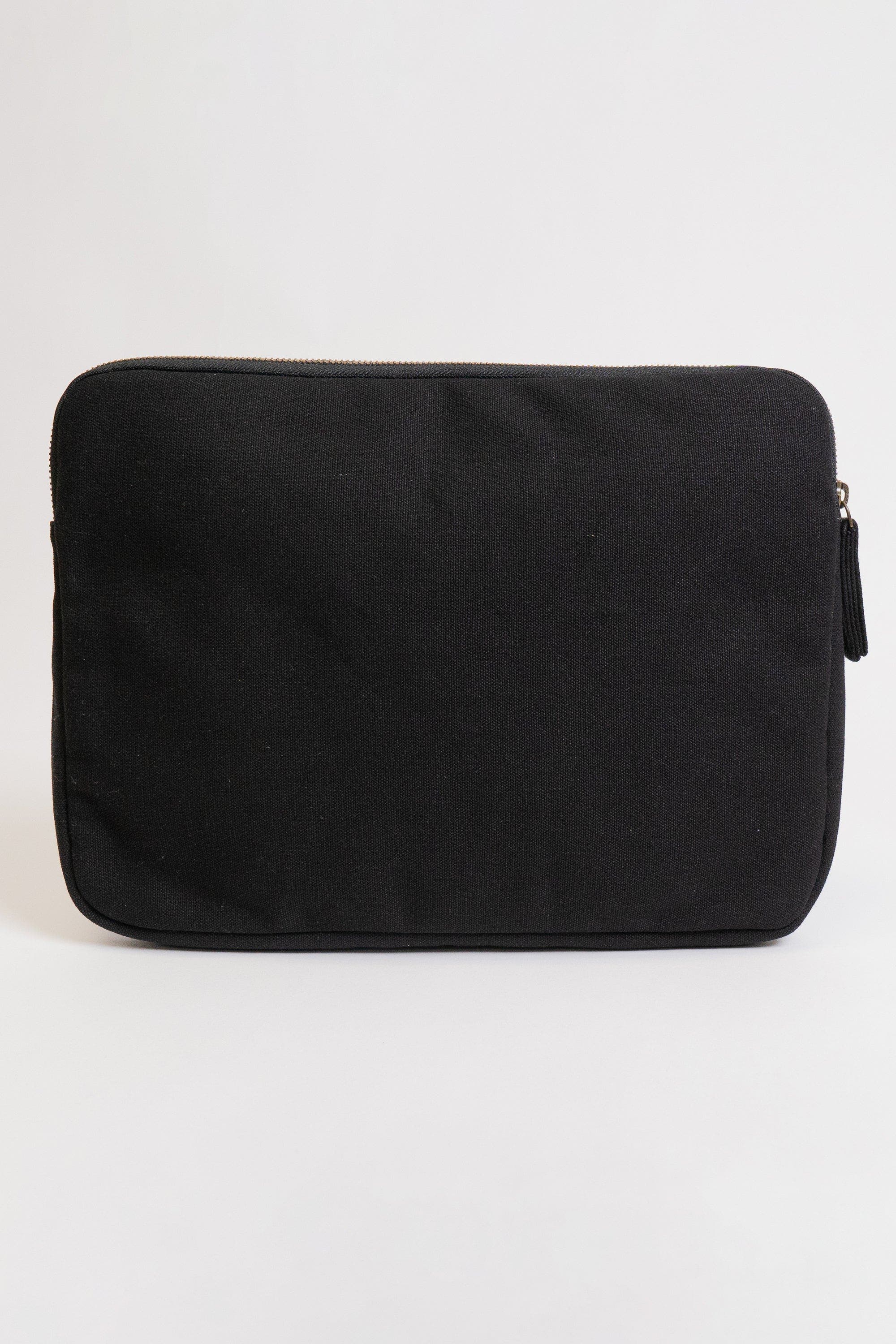 Terra Thread 13-Inch Organic Cotton Laptop Sleeve, Alternate, color, Ivory Black