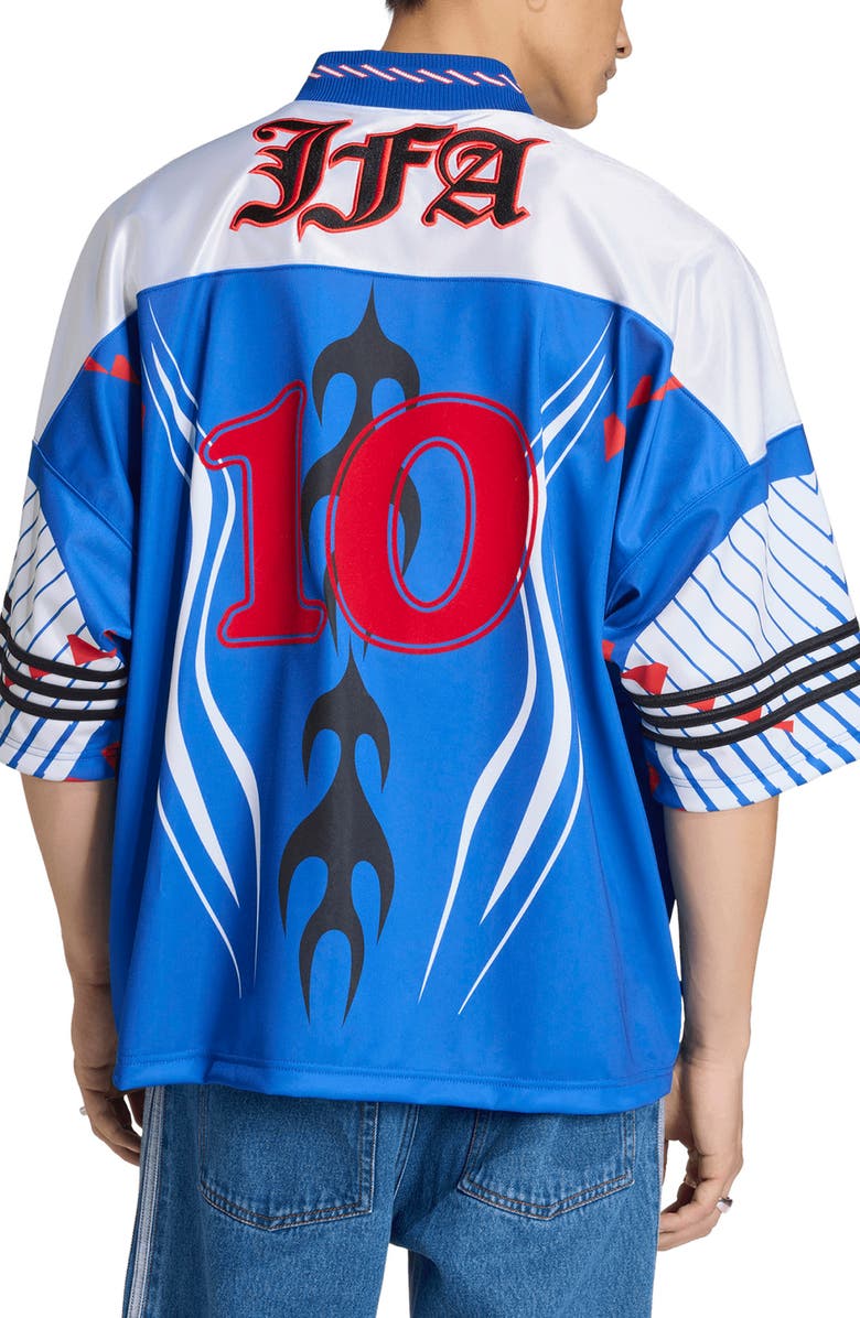 adidas JFA Japan Oversize Jersey, Alternate, color, Power Blue/White/Red
