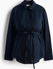 H&M Mama Linen-blend Shirt