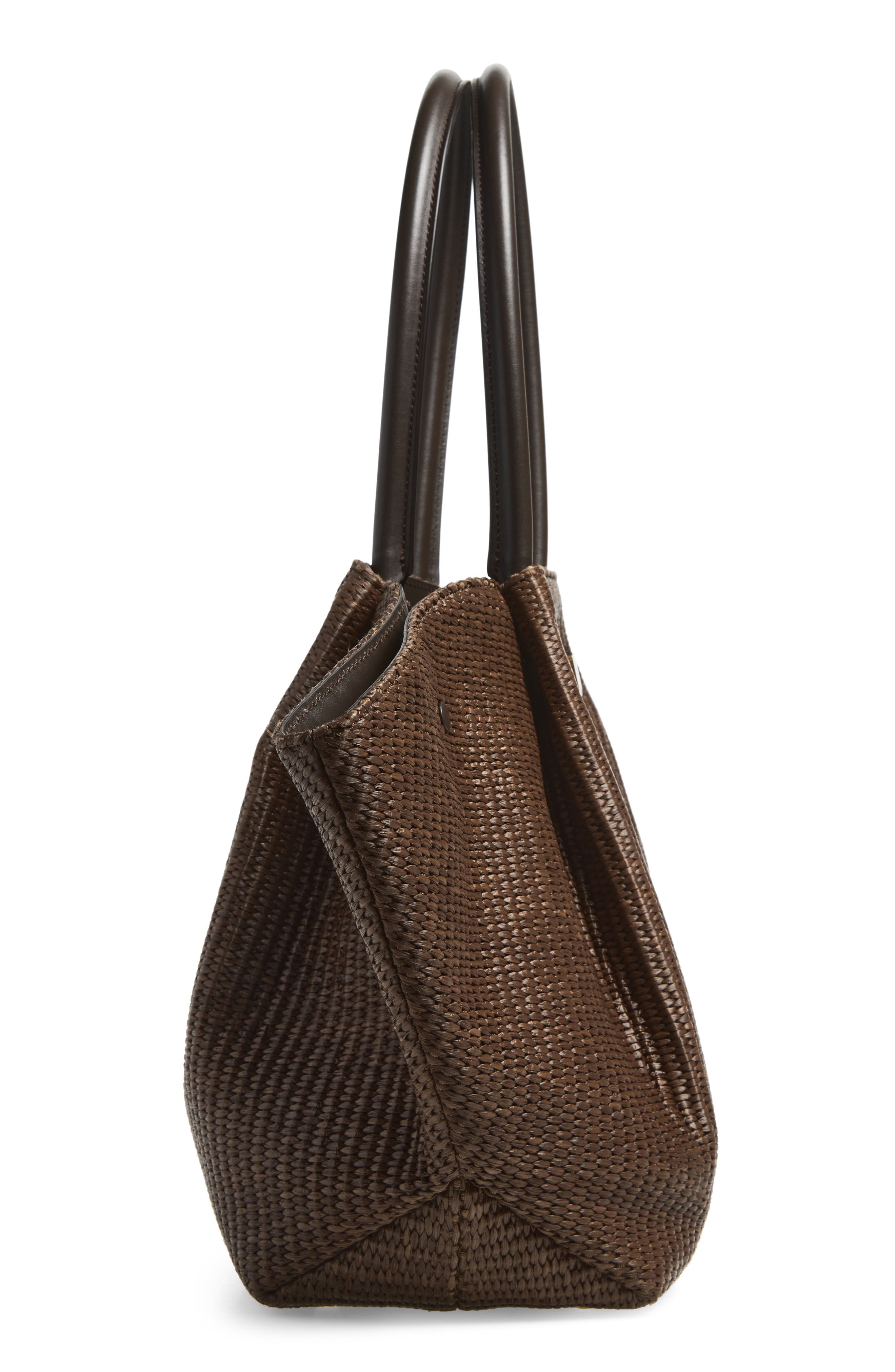 The New York East/West Raffia Tote, Alternate, color, MOCHA