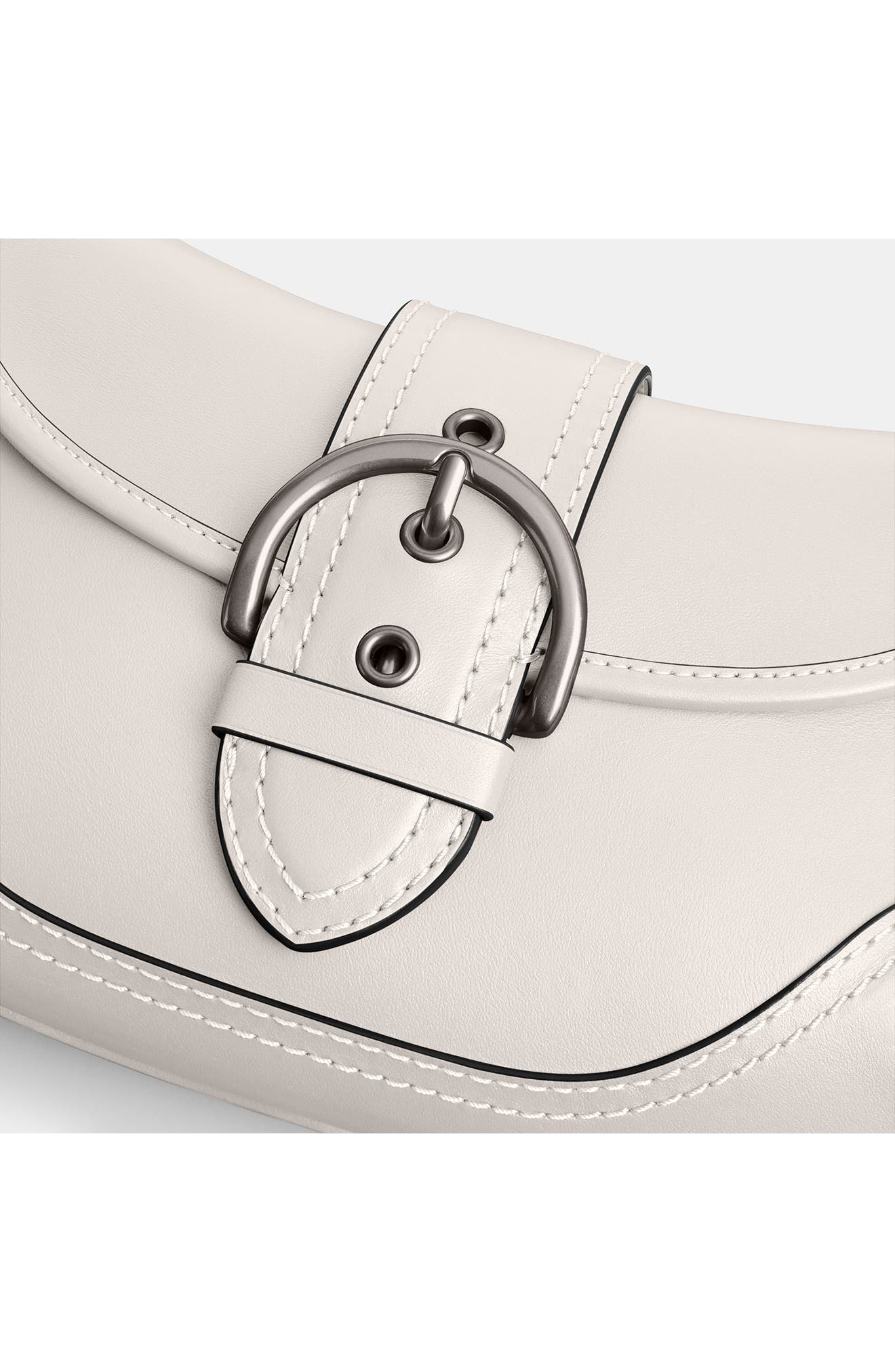 COACH Soho Glove Tanned Leather Shoulder Bag, Alternate, color, Chalk