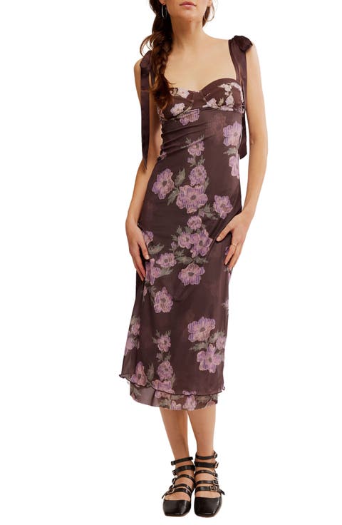 Floral Layered Mesh Slipdress