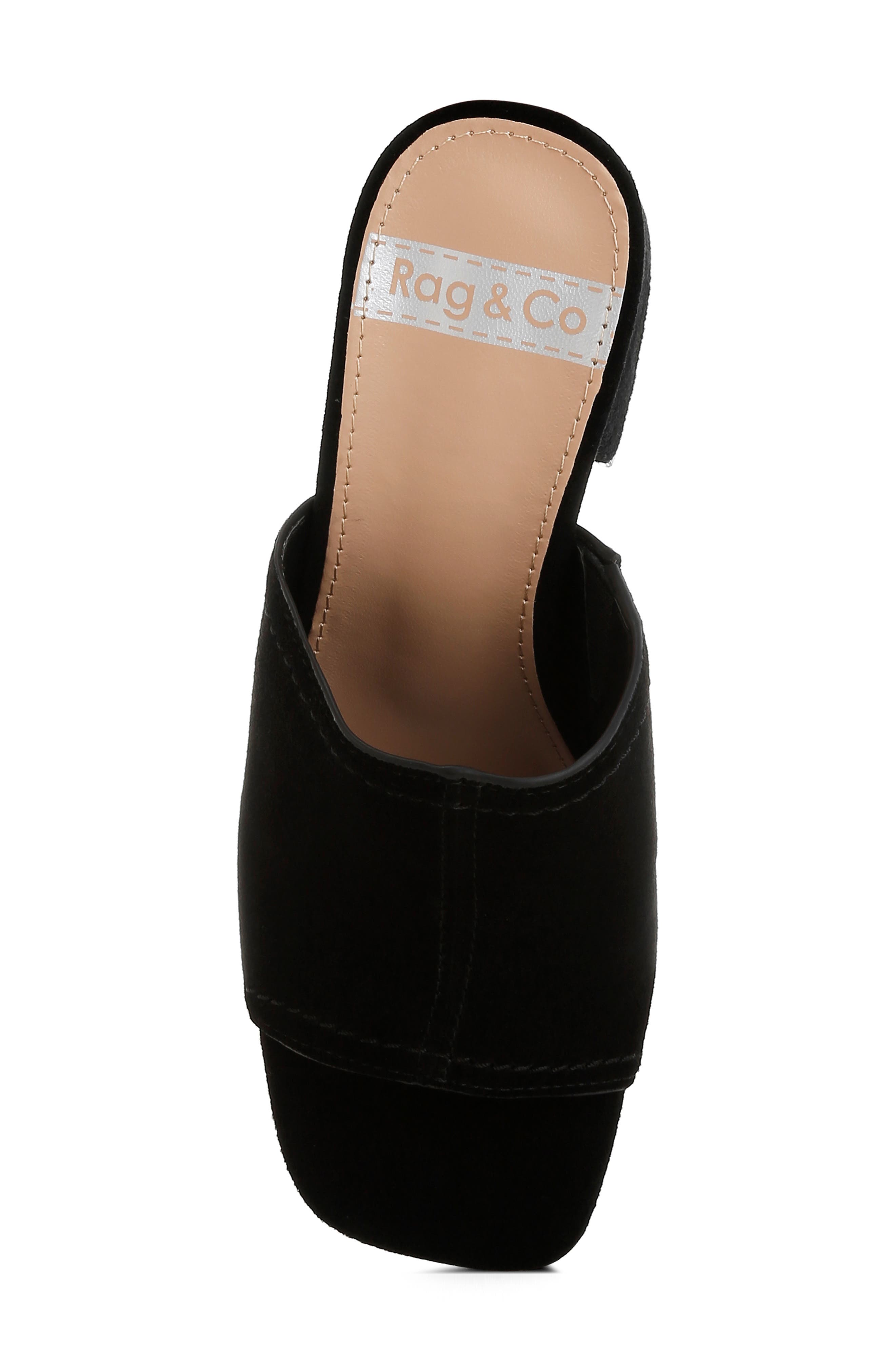 Rag & Co Citarum Slide Sandal, Alternate, color, Black