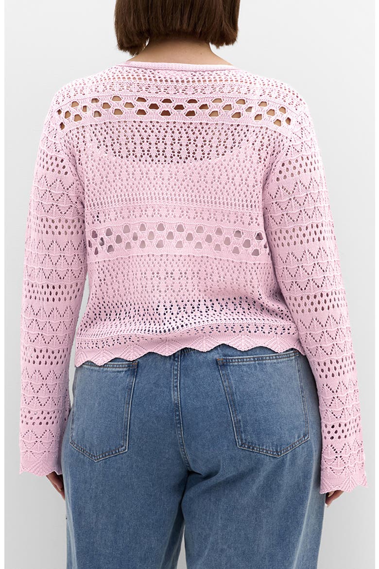 Love Open Stitch Cardigan, Alternate, color, BLUSH