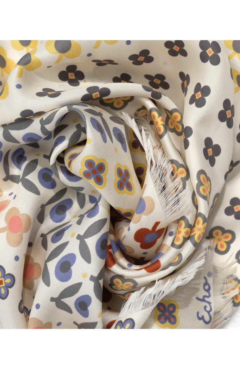 Echo Clover Silk Oblong, Alternate, color, Pebble