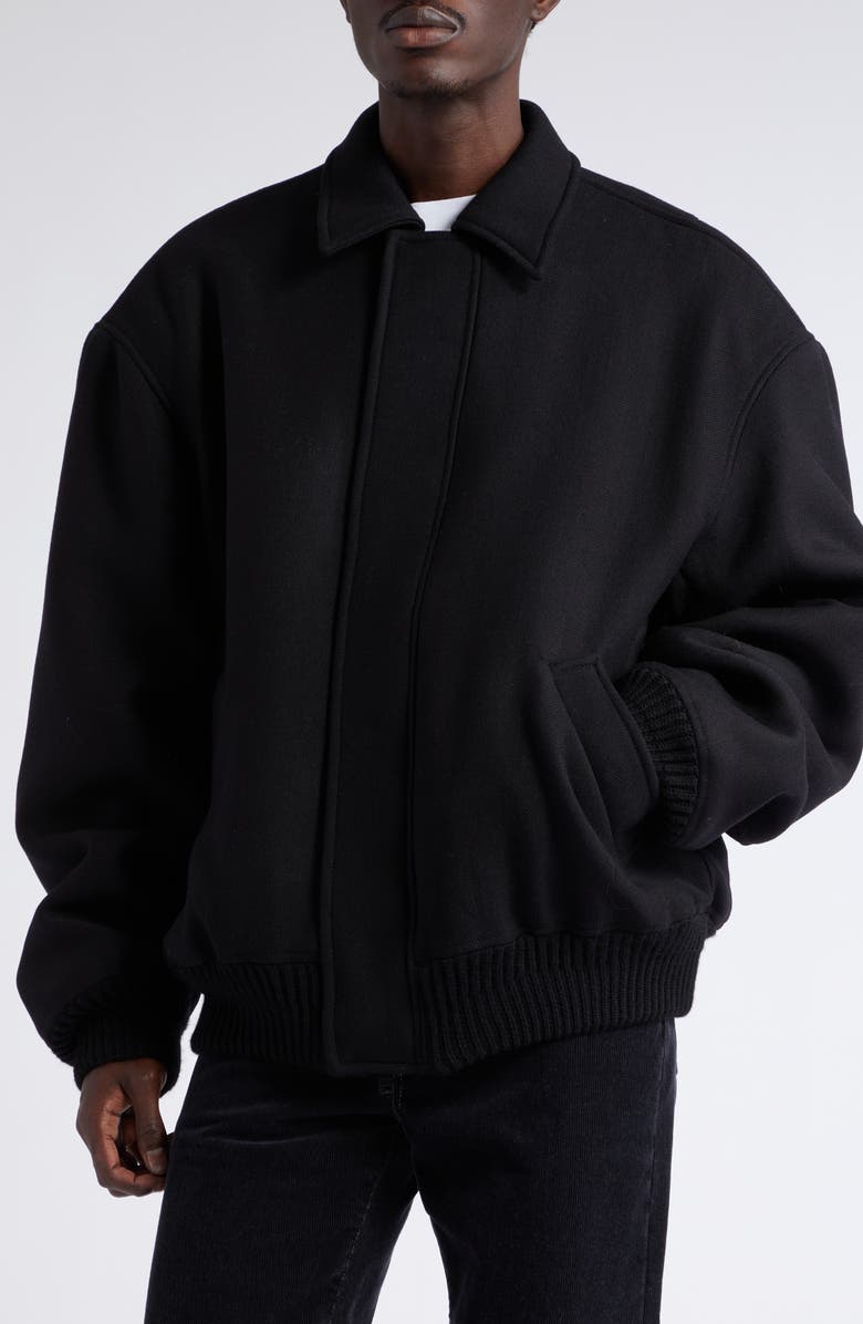 Acne Studios Wool Bomber Jacket, Alternate, color,