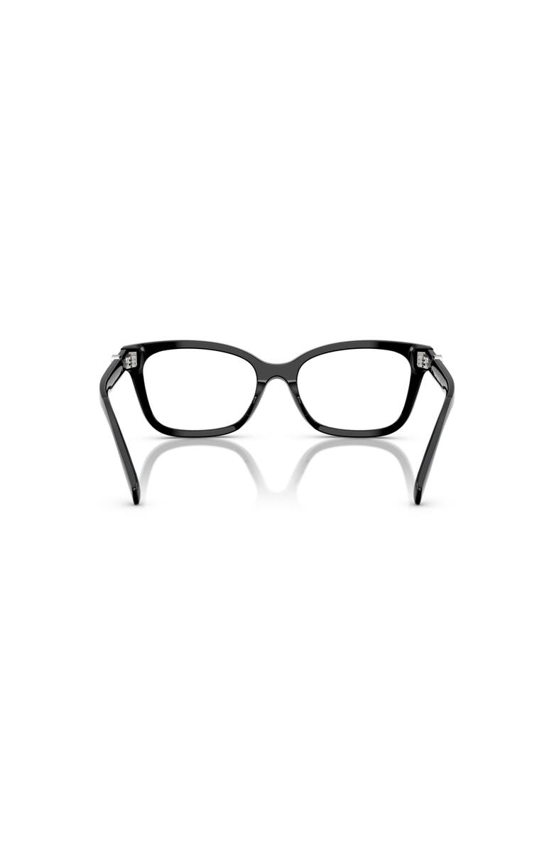 Tory Burch 49mm Square optical glasses, Alternate, color, Black