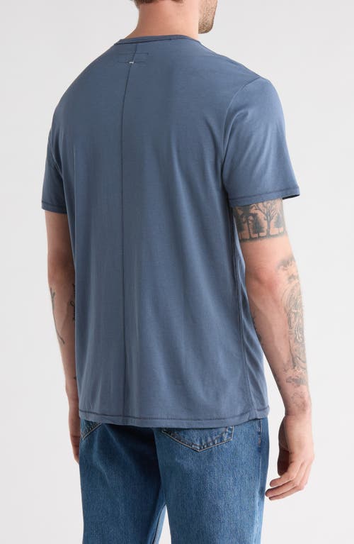 Rag & Bone Crewneck Cotton Blend T-shirt In Blue