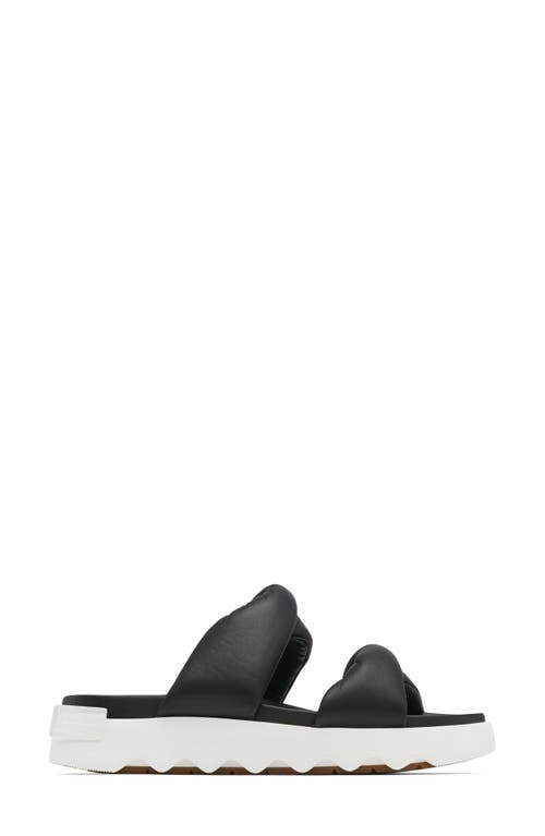 Sorel Viibe Slingback Sandal In Black/sea Salt
