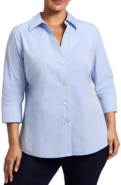 Paityn Non-Iron Button-Up Shirt (Plus)