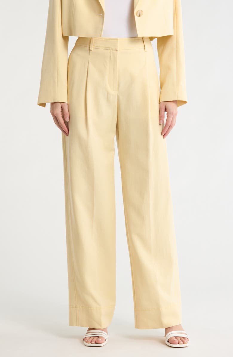 BOSS Orange Ansolina Relaxed Fit Pants, Main, color, Bright Yellow