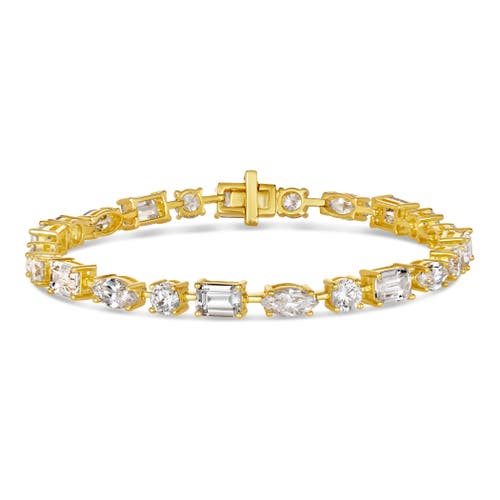 Anna Zuckerman 16 Carat Diamond Crystalline Multishaped Bracelet In Yellow Gold