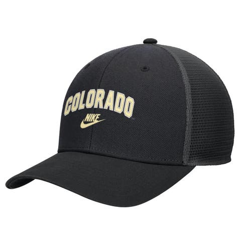 Men's Nike Black Colorado Buffaloes Vintage Arch Rise Performance Trucker Adjustable Hat