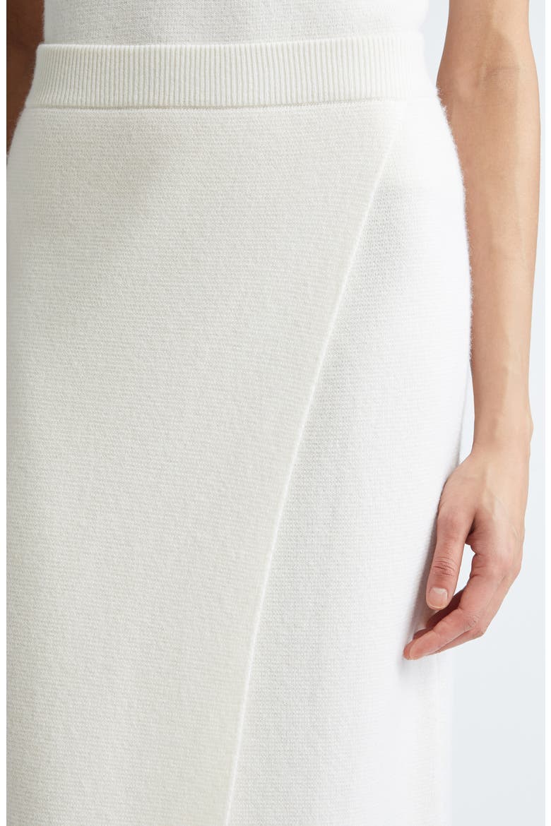 Umbria Wool & Cashmere Sweater Skirt, Alternate, color, WHITE
