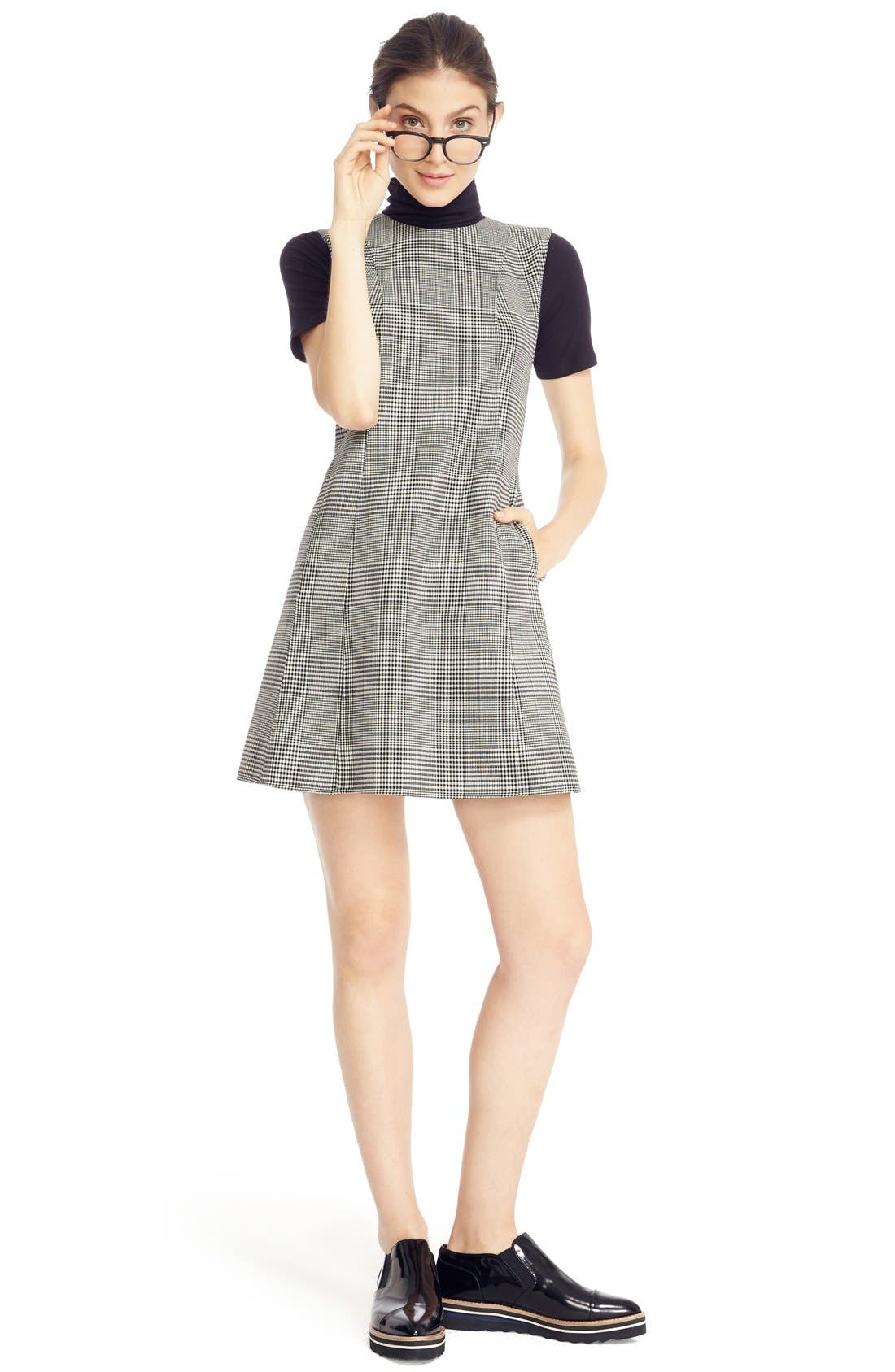 Vince 'Alona' Slip-On Almond Toe Oxford, Alternate, color, 