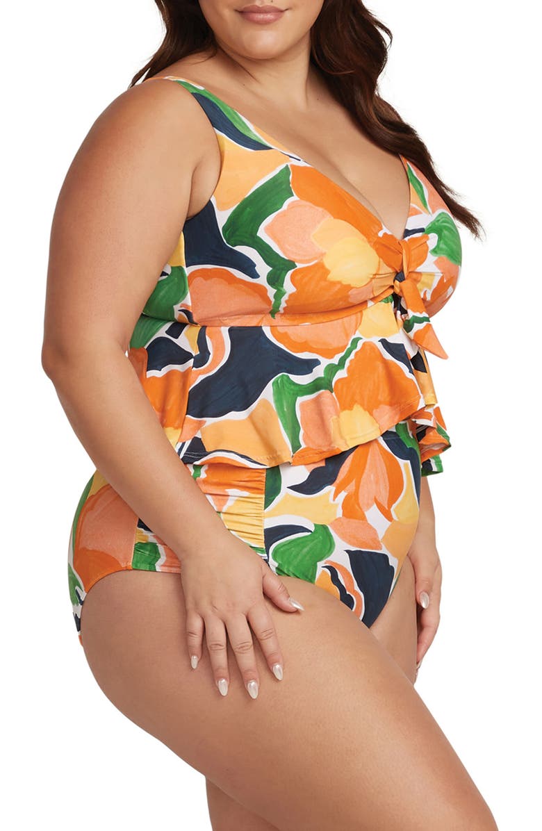 Artesands De L'Hortus Chagall Peplum Bikini Top, Alternate, color, 