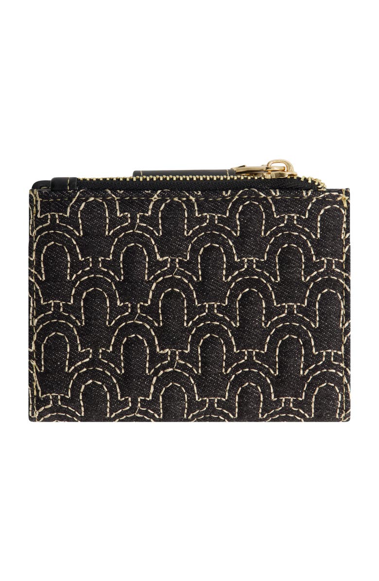 True Religion Horseshoe Quilted Small Wallet, Alternate, color, Black