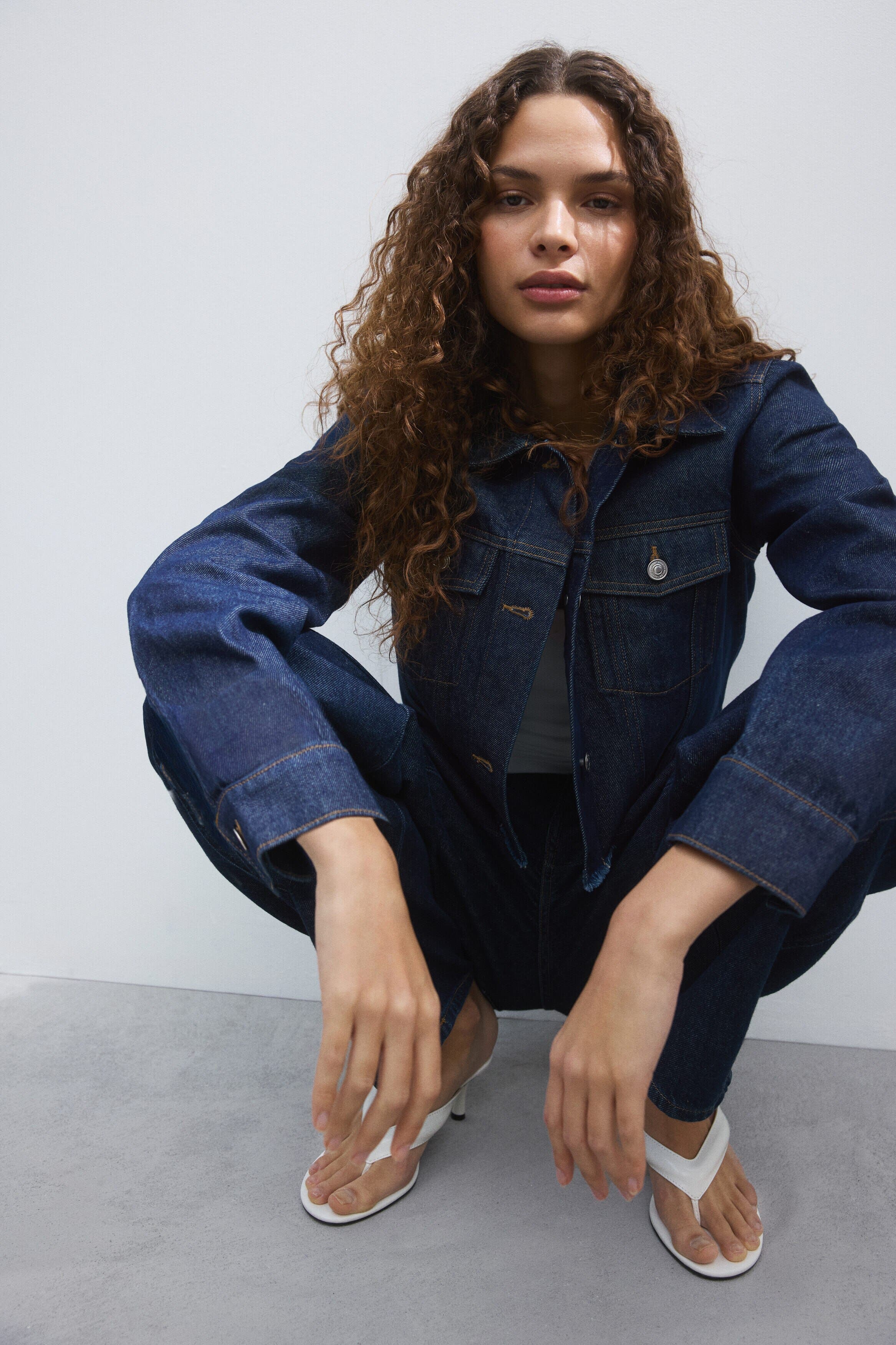 selected Dark denim blue