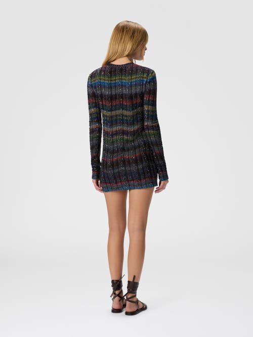 Missoni Crew Neck Sweater With Wave Pattern In Multi